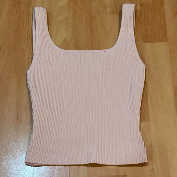 NWOT Aritzia Babaton Pink Sculpt Knit Long Tank XS - Picture 6 of 7